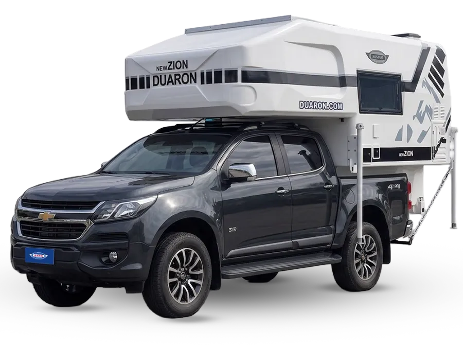 Camper Duaron sobre caminhonete