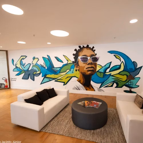 Interior do escritório da SPOT no P7 Criativo