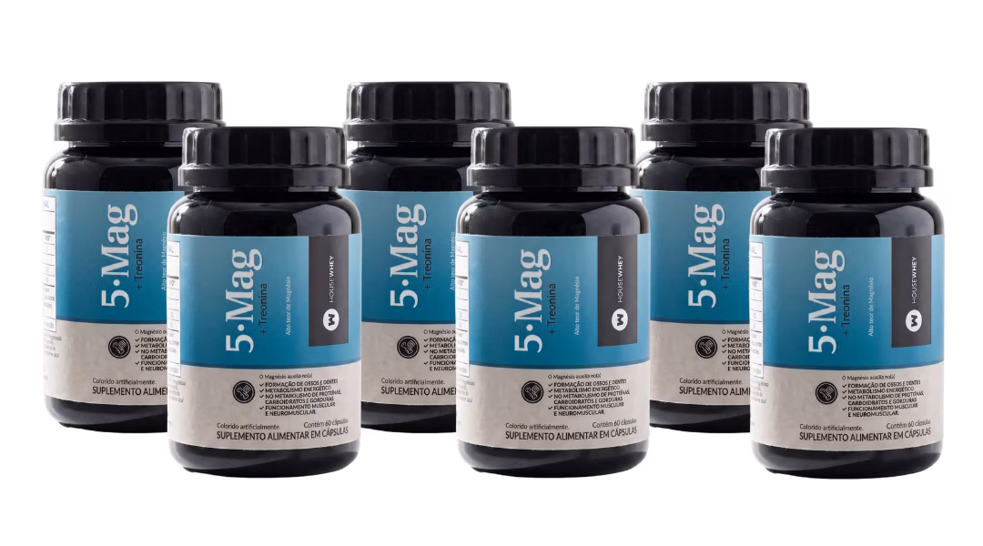 Kit com 6 unidades de 5 Magnésium + Treonina