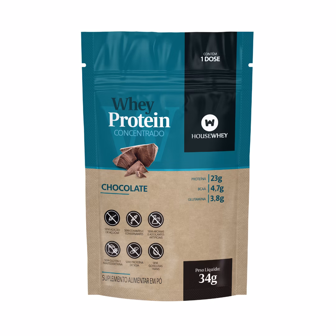 Whey Protein Concentrado Chocolate - 34g