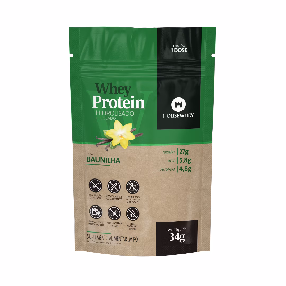 Whey Protein Hidrolisado Baunilha - 34g