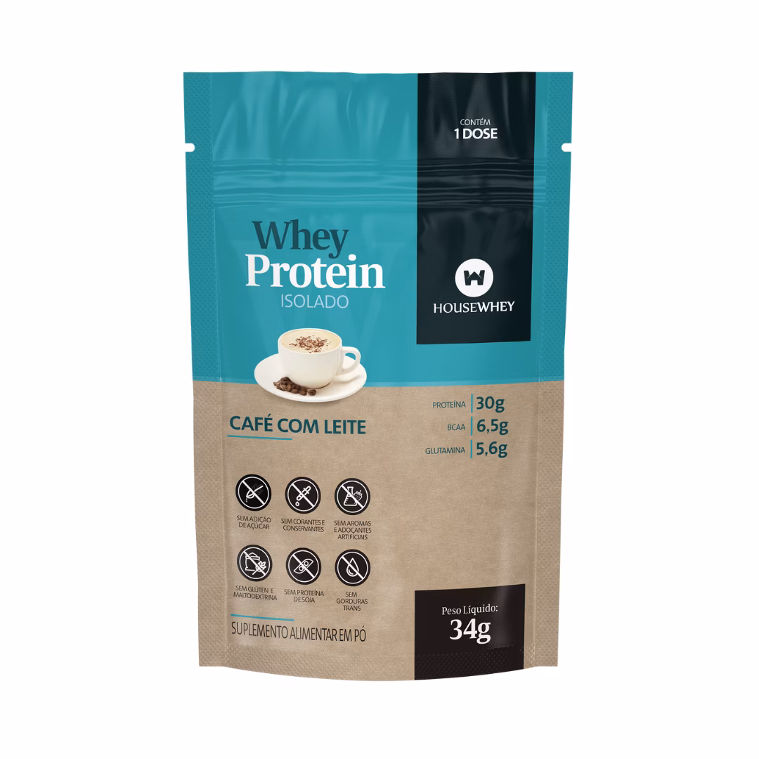 Whey Protein Isolado Café com leite - 34g