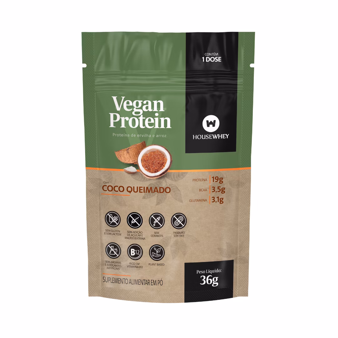 Vegan Protein Coco queimado - 36g