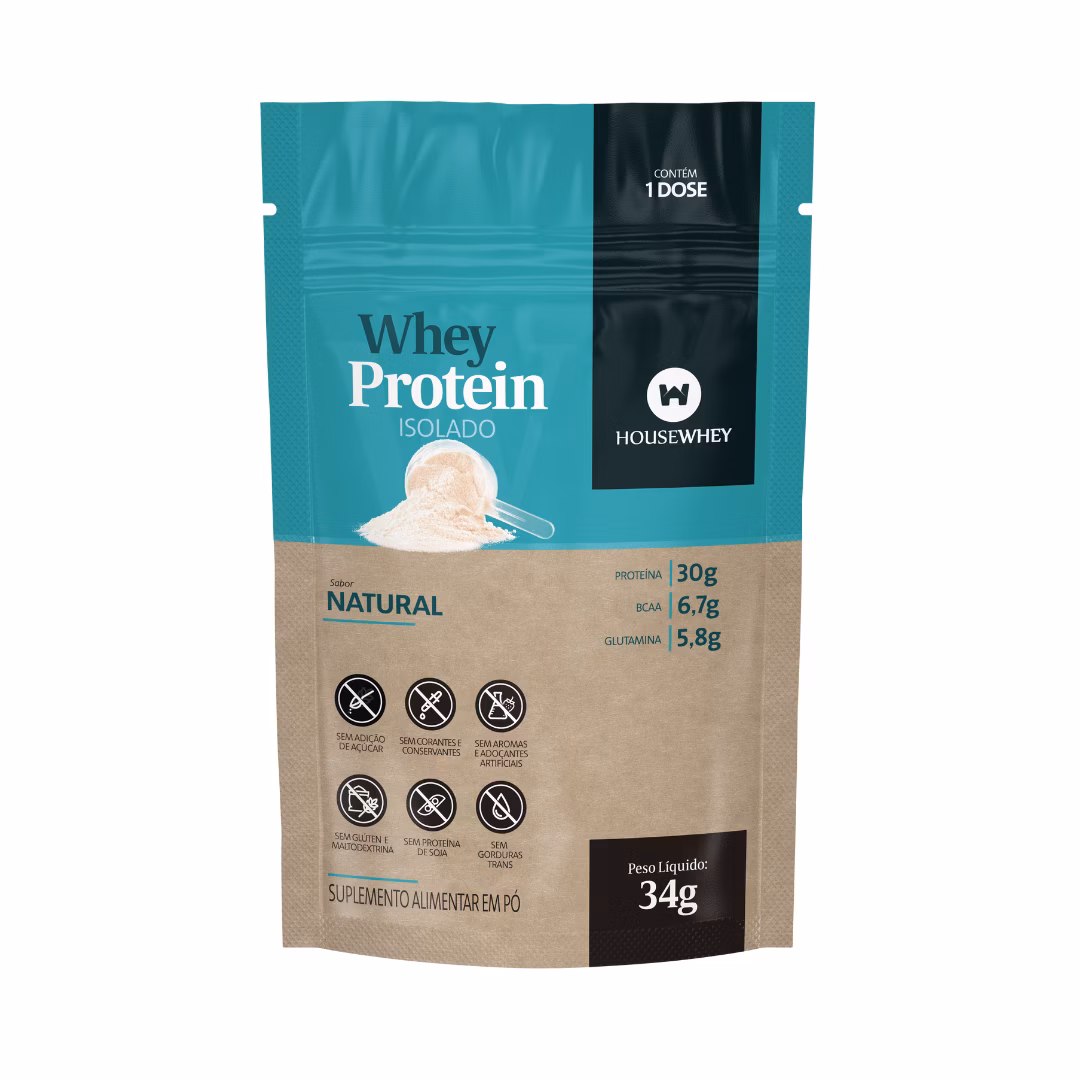 Whey Protein Isolado Natural - 34g