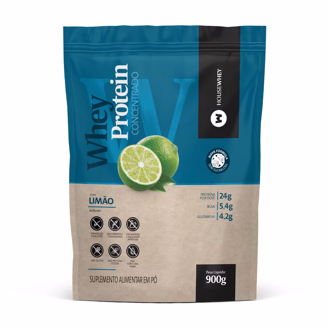 Whey Protein Concentrado Limão - 900g