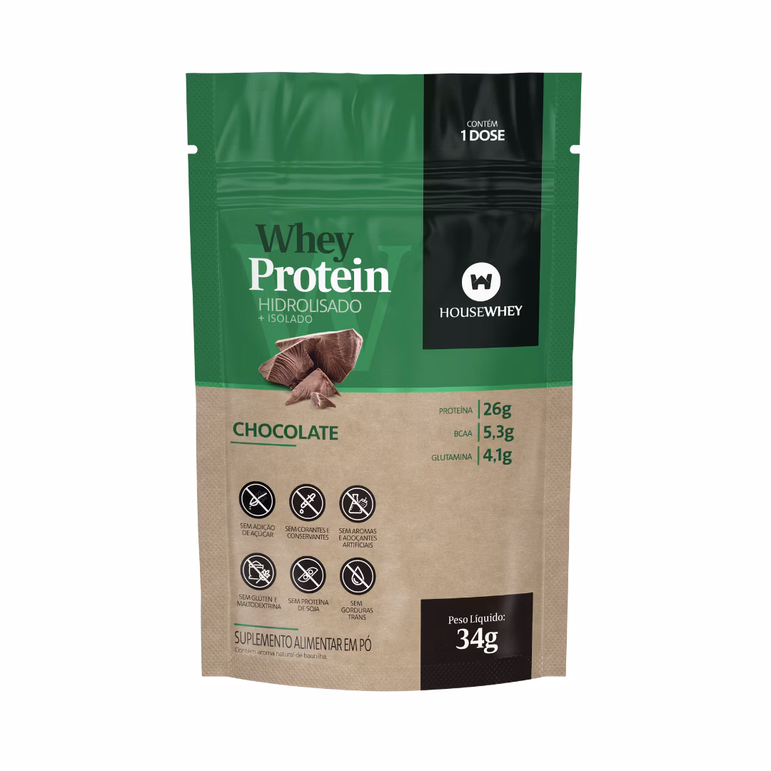 Whey Protein Hidrolisado Chocolate - 34g
